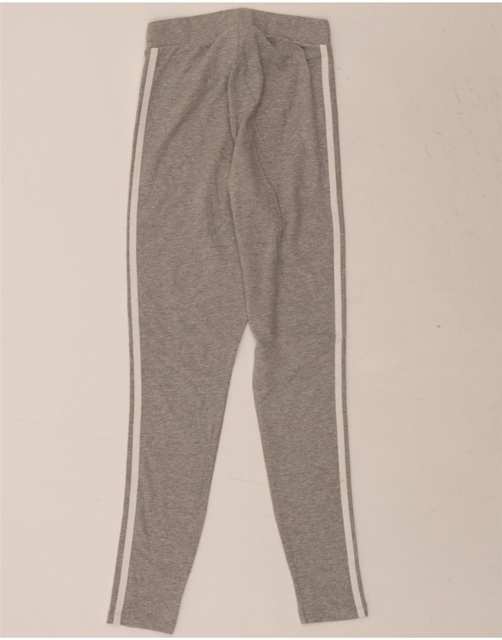 ADIDAS Womens Leggings UK 6 XS  Grey Cotton Vintage Adidas and Second-Hand Adidas from Messina Hembry 