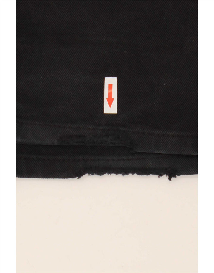 Lee Mens Straight Jeans W38 L34 Algodão Preto