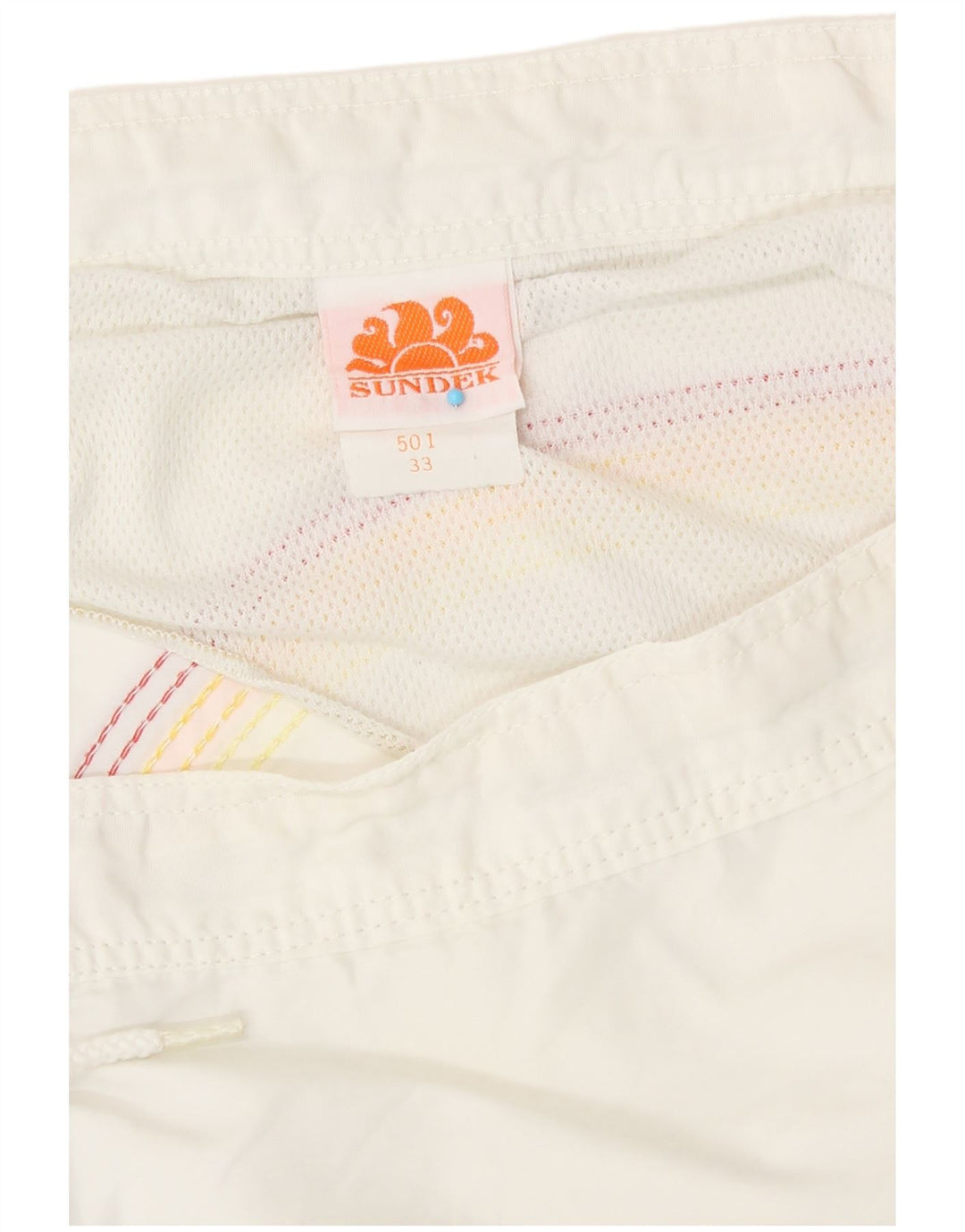 Shorts de natação masculino Sundek médio branco nylon