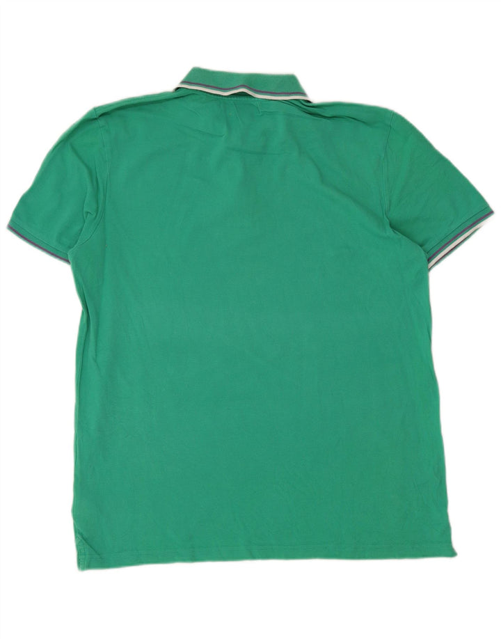 Camisa polo masculina Diadora XL algodão verde