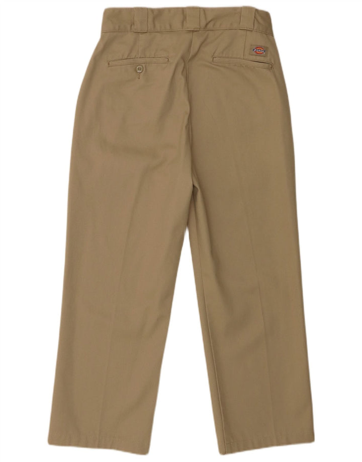Calças Chino retas masculinas Dickies W28 L25 poliéster marrom