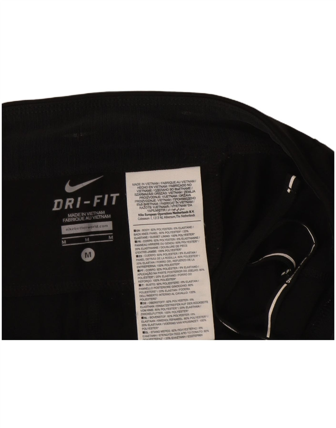 Leggings Nike Dri Fit Capri UK 12 Médio Preto Poliéster