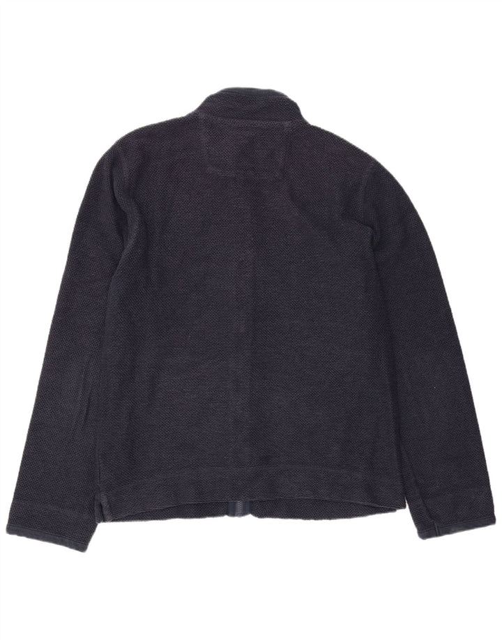 Jaqueta de treino masculina Weird Fish grande algodão azul marinho
