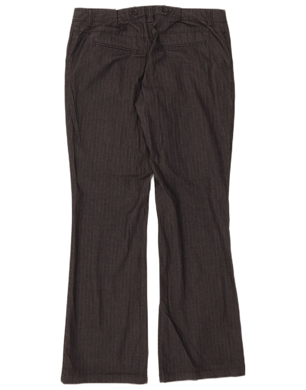 Calça feminina Marks & Spencer Autograph Chino W31 L30 cinza risca de giz