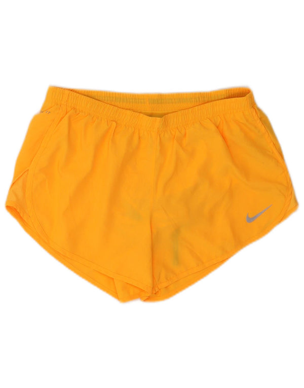 Nike Womens Dri Fit Sport Shorts UK 14 Médio Laranja Poliéster