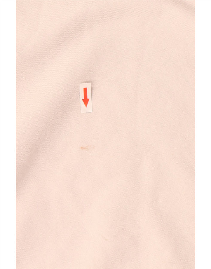 Moletom feminino Nike Jumper UK 14 médio bege colorblock algodão