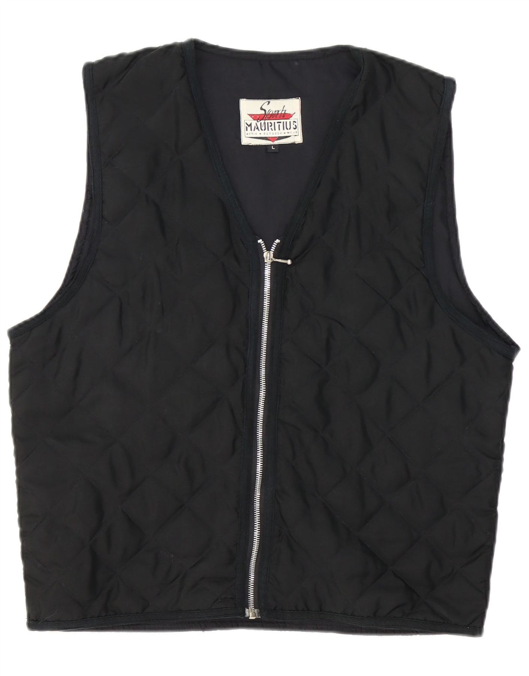 Colete acolchoado feminino Mauritius UK 16 grande poliéster preto