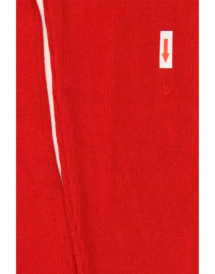 Suéter feminino Vogue com decote em V Reino Unido 14 grande viscose vermelha