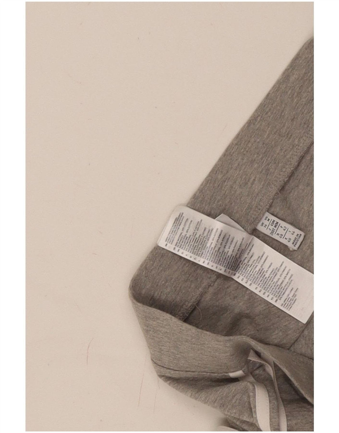 Leggings femininas Adidas UK 14 algodão manchado cinza médio