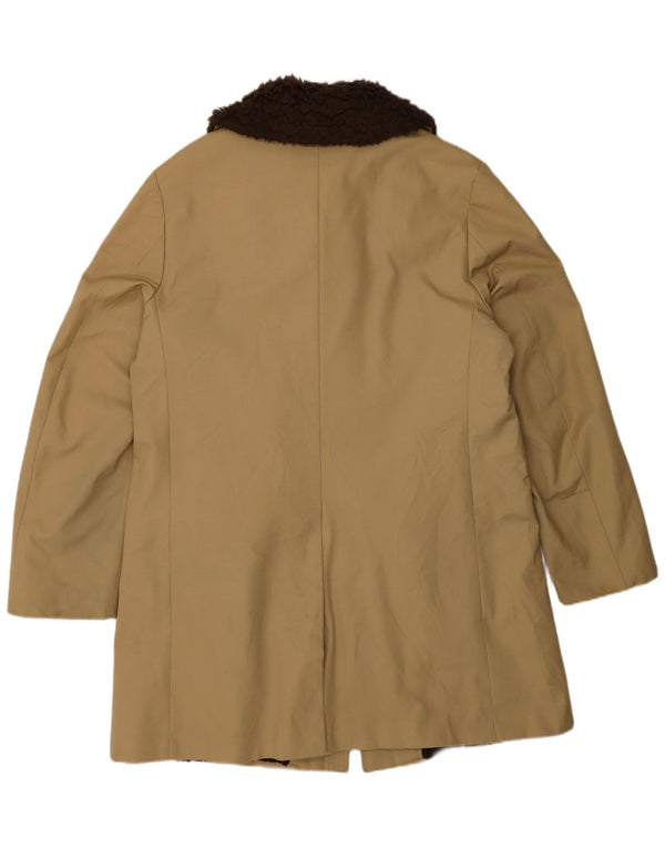 Sobretudo Sherpa Masculino Vintage IT 50 Bege Médio