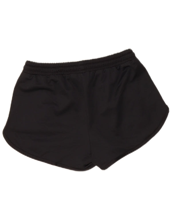 Ellesse Womens Graphic Sport Shorts UK 8 Pequeno Poliéster Preto
