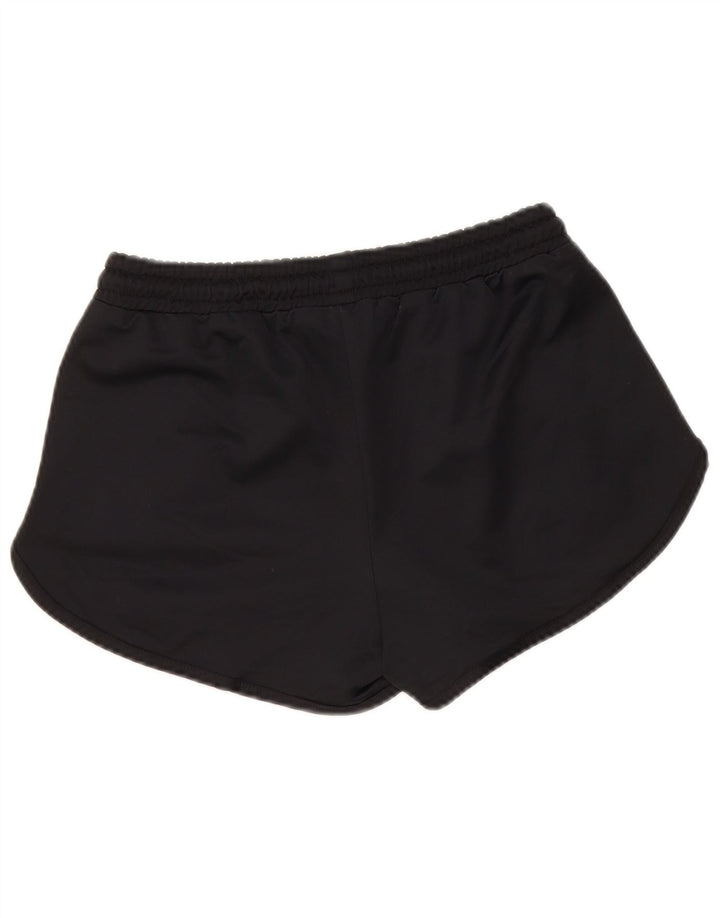 Ellesse Womens Graphic Sport Shorts UK 8 Pequeno Poliéster Preto