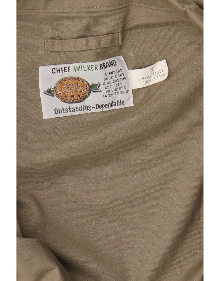 Jaqueta militar masculina Wilker UK 38 algodão bege médio