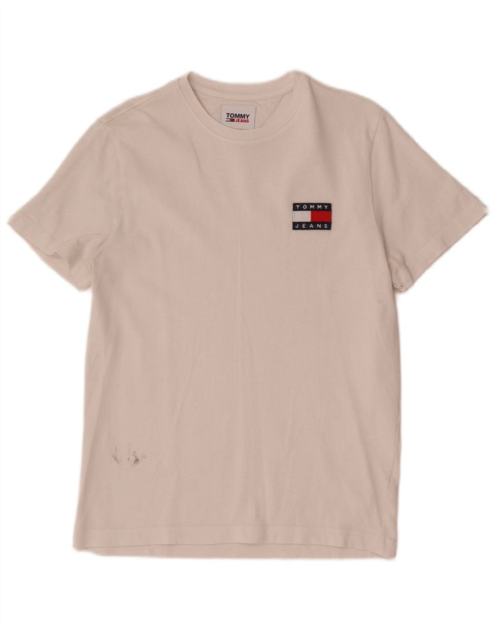 Tommy Hilfiger Camiseta masculina gráfica Top XS Branco