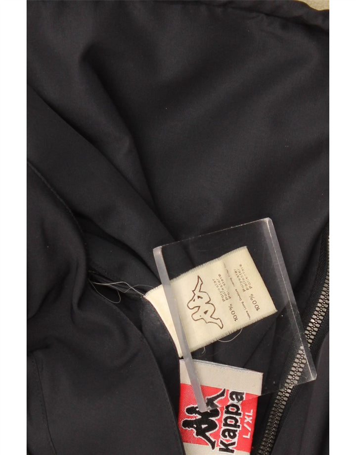 Jaqueta reversível masculina KAPPA UK 40 grande poliéster azul marinho