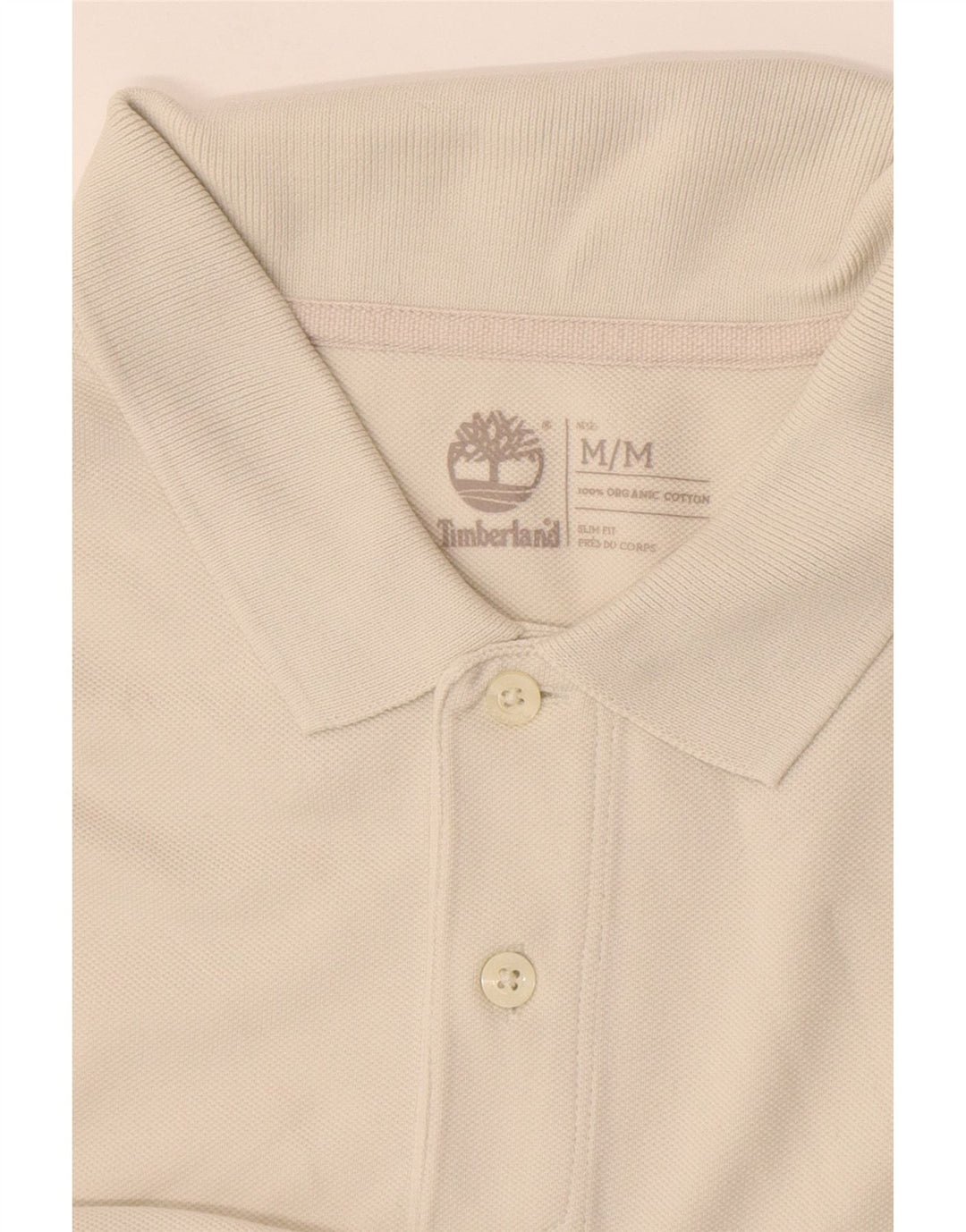 Camisa polo masculina Timberland Slim Fit médio algodão bege