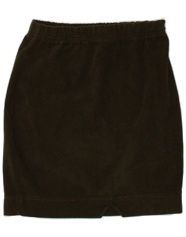VINTAGE Womens Pencil Skirt W26 Small Green Cotton Vintage Vintage and Second-Hand Vintage from Messina Hembry 