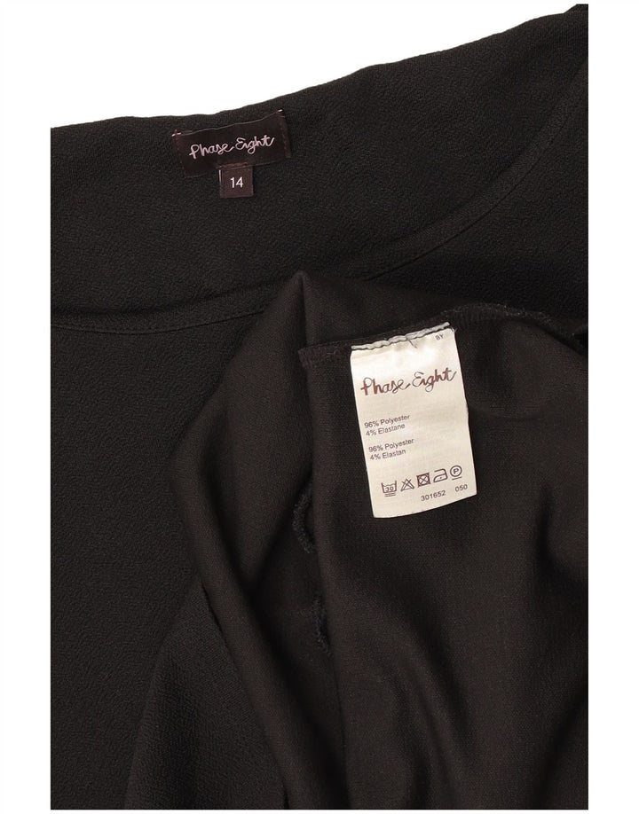Blusa feminina Phase Eight UK 14 poliéster preto médio