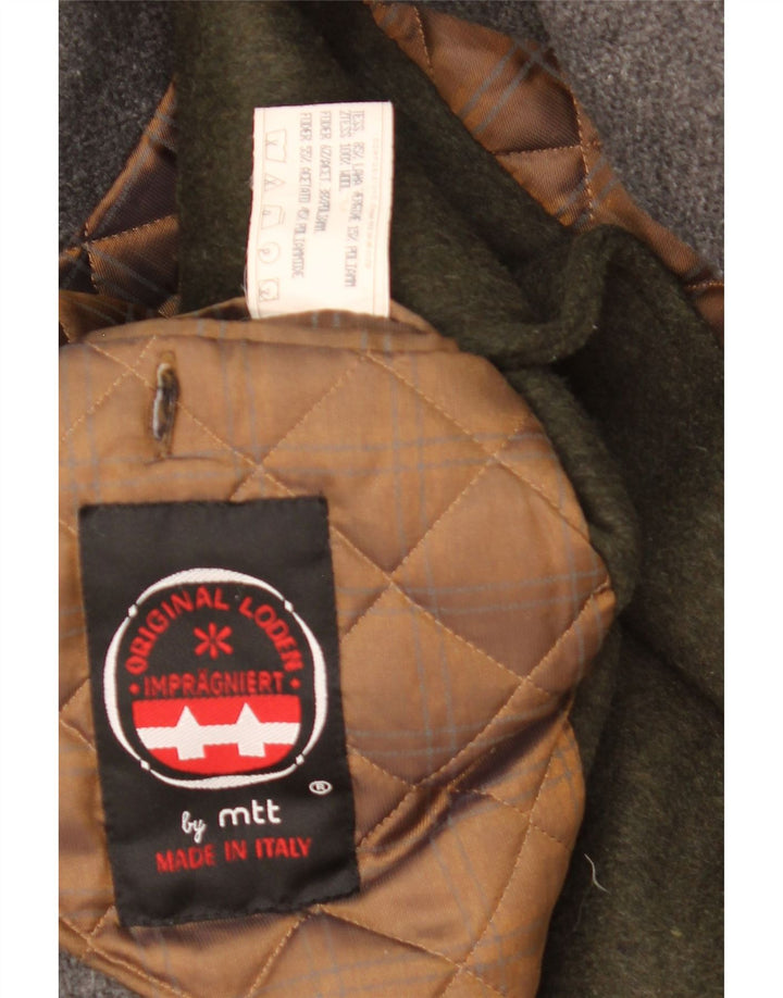 Sobretudo masculino vintage UK 42 XL lã cáqui