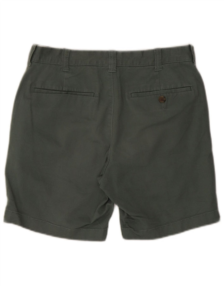 J. Crew Mens Chino Shorts W28 Pequeno Algodão Verde