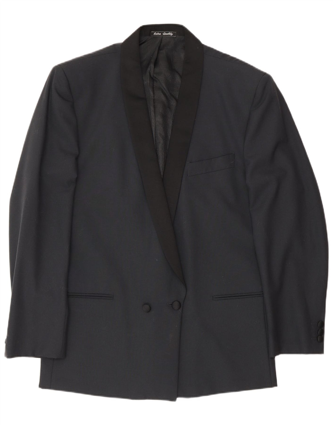 Jaqueta blazer masculina Profilo com peito duplo IT 48 lã virgem preta média