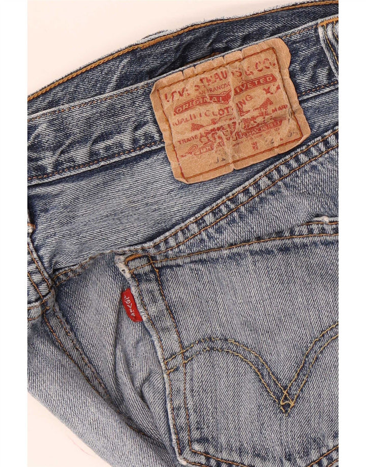 Calça Jeans Levis Masculina 501 Distressed Straight W32 L34 Azul
