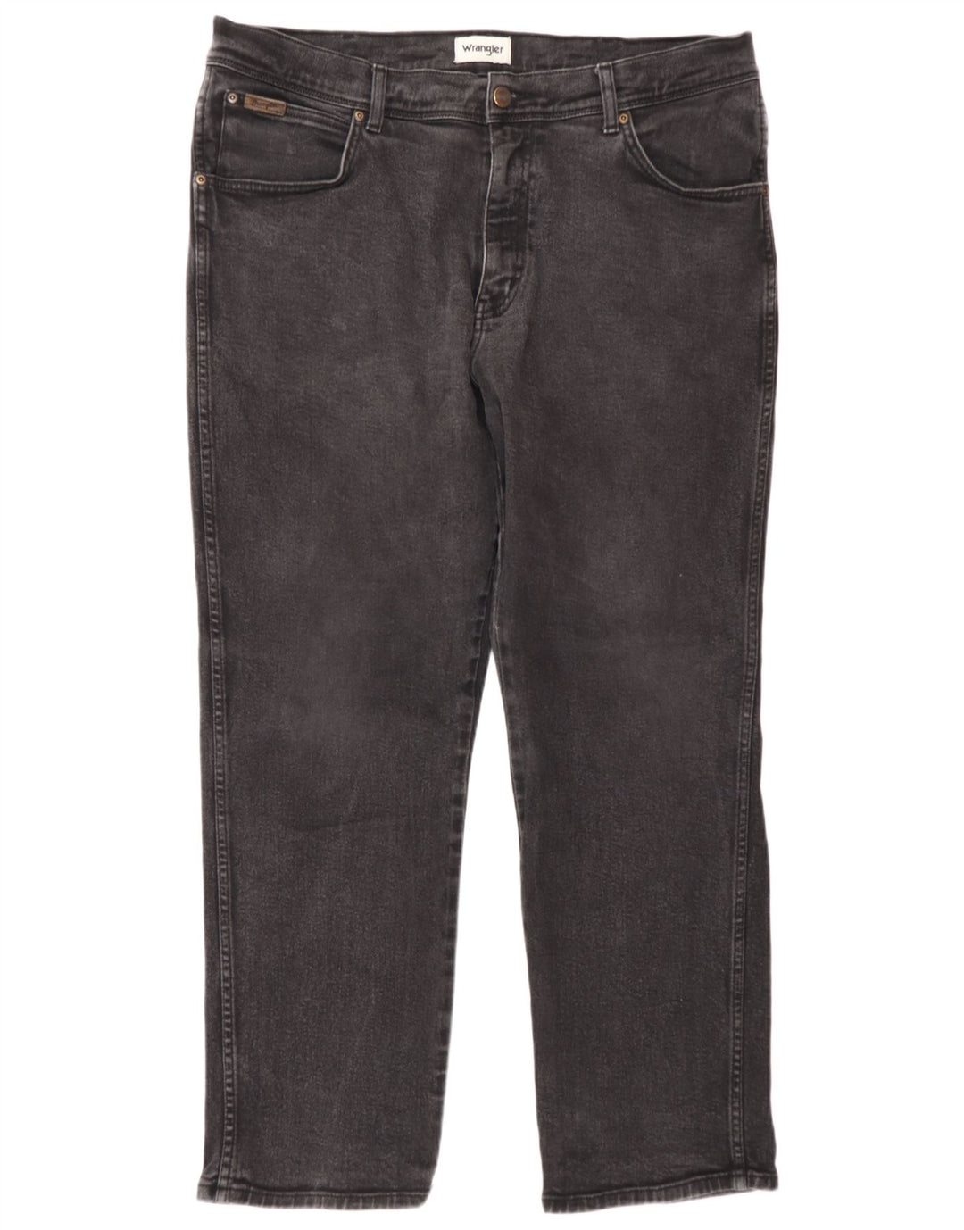 Wrangler Masculino Texas Straight Jeans W40 L30 Cinza Algodão