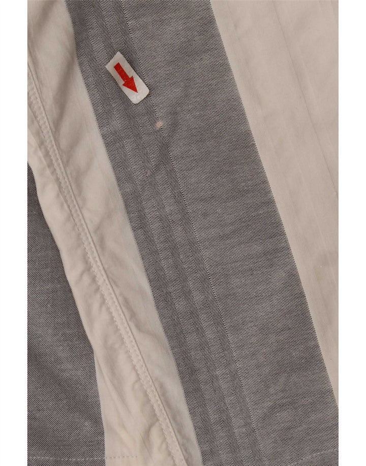 Shorts casual masculino SIVIGLIA W33 algodão listrado branco médio