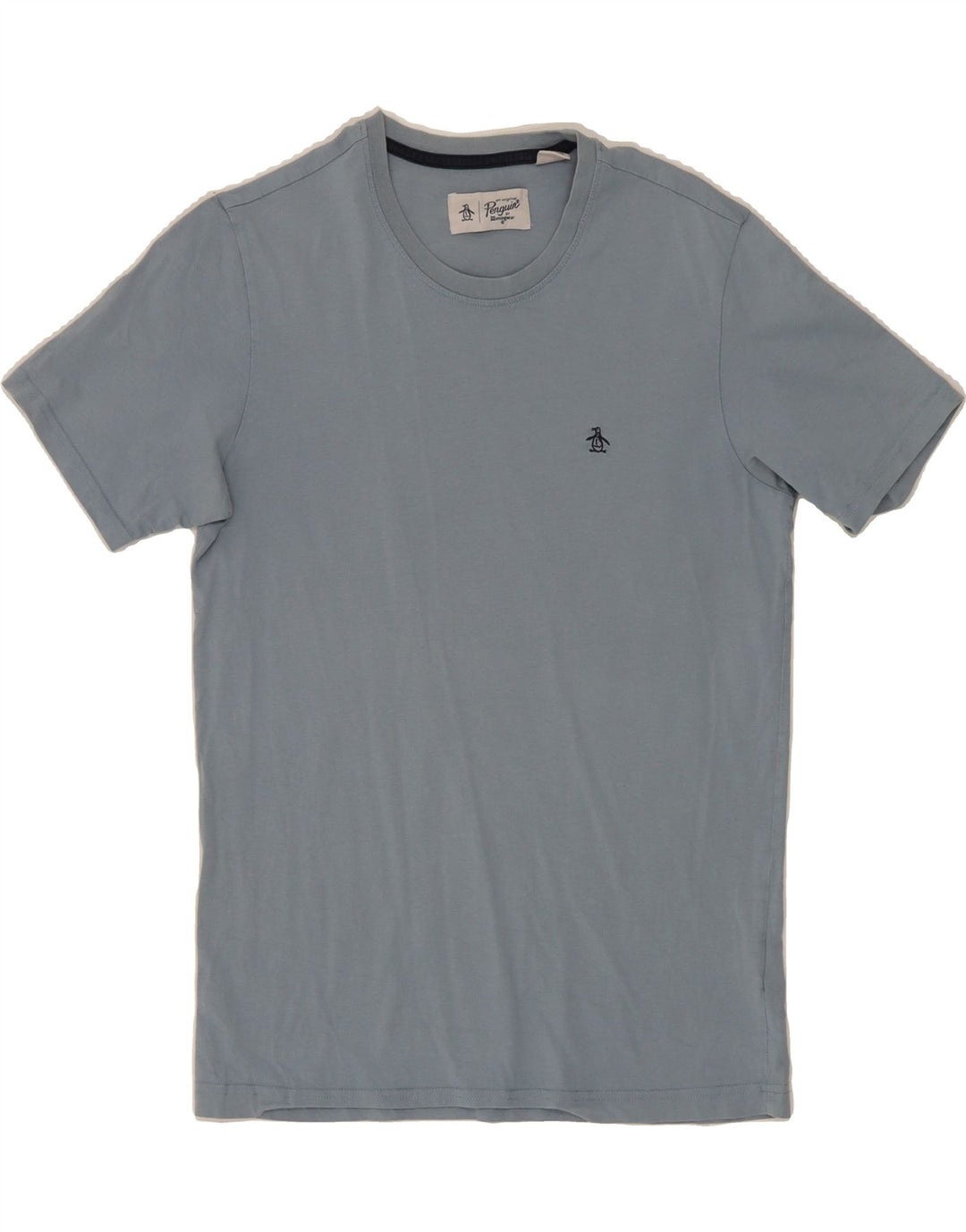 PENGUIN Mens T-Shirt Top Medium Blue Cotton Vintage Penguin and Second-Hand Penguin from Messina Hembry 