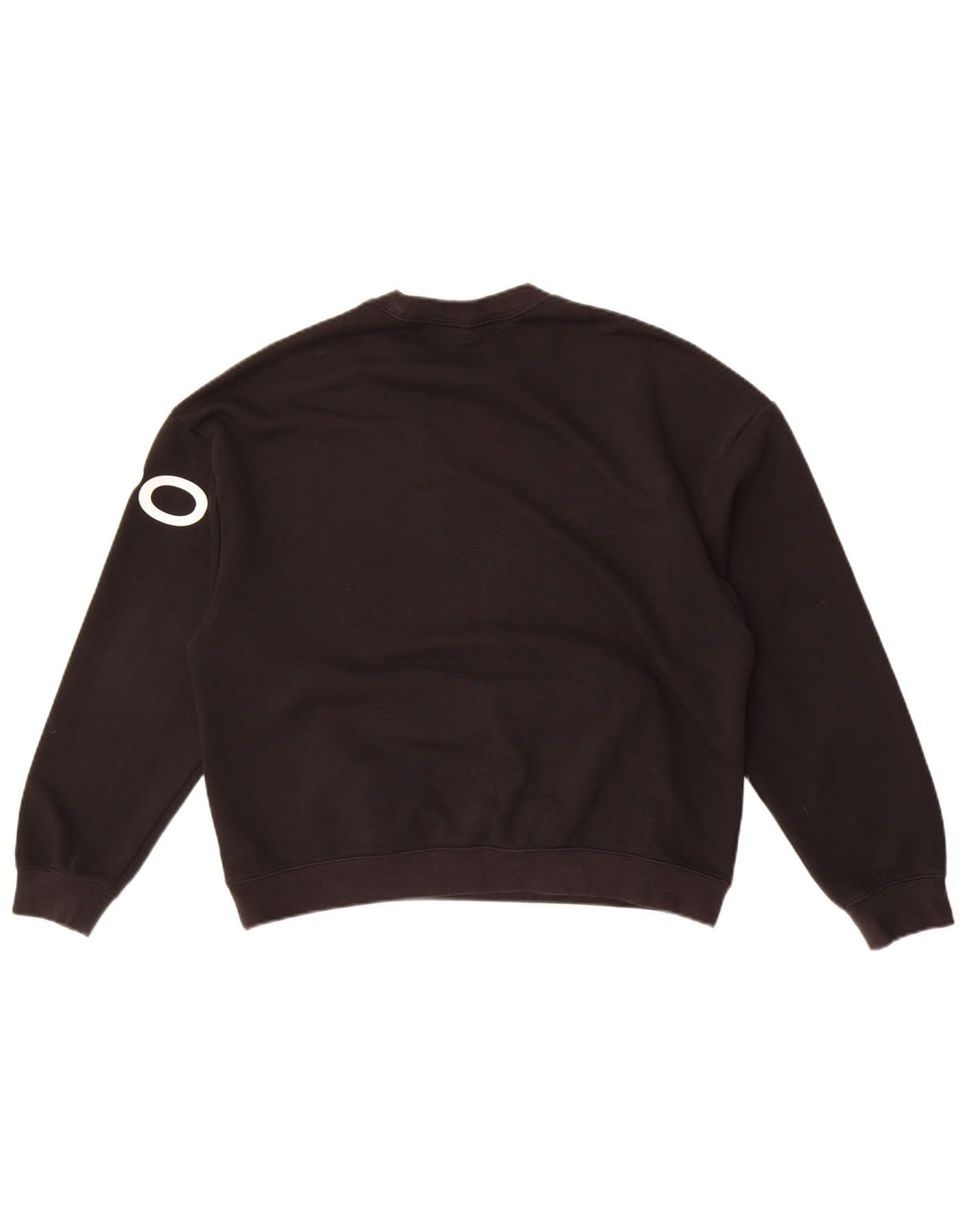 Nike feminino gráfico oversized moletom jumper reino unido 10 pequeno algodão preto