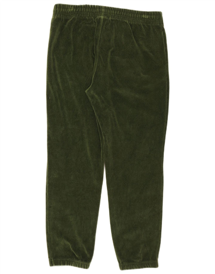 Calça esportiva feminina de veludo Champion Joggers algodão verde médio
