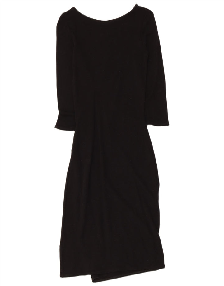 Vestido feminino PHASE EIGHT manga 3/4 com bainha UK 10 pequeno preto