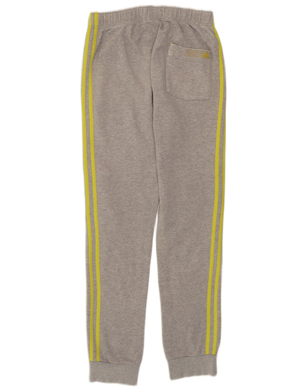 Adidas Mens Graphic Treino Calças Joggers Pequeno Algodão Cinza