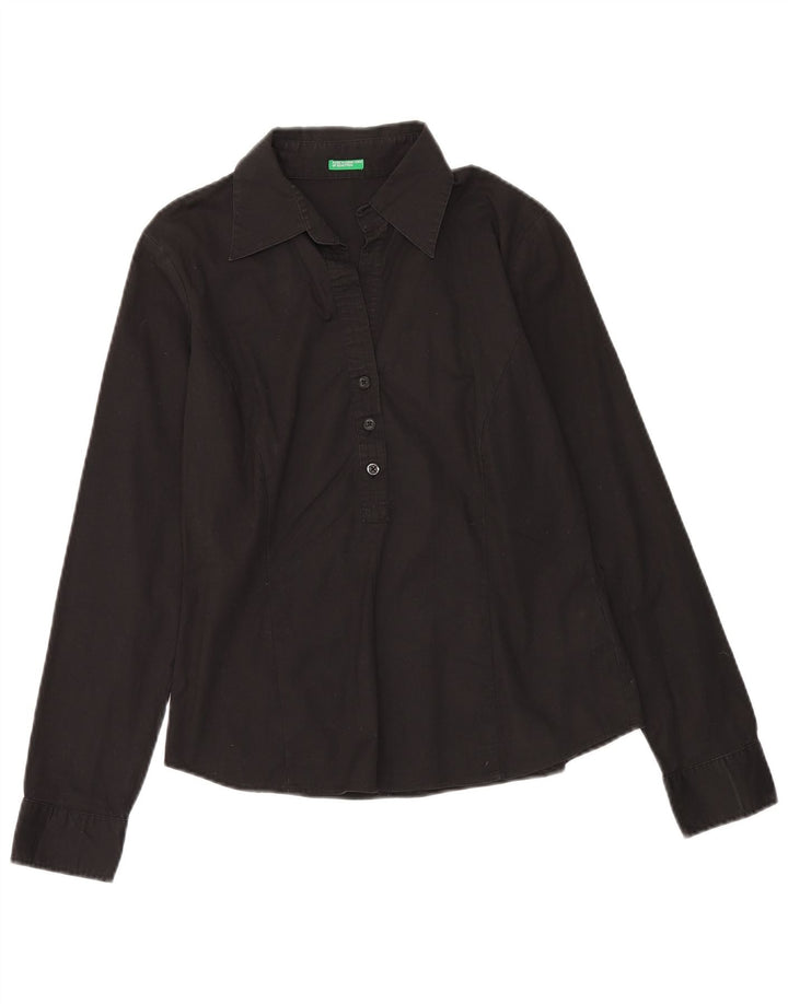 Pulôver feminino BENETTON UK 14 médio algodão preto