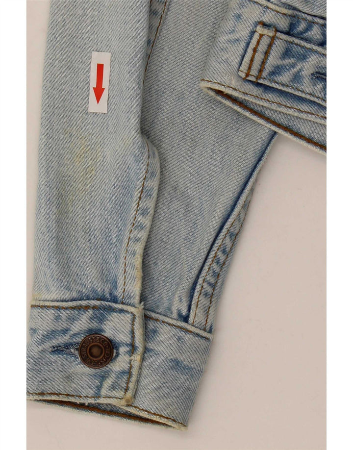 Jaqueta jeans feminina Levi's UK 10 algodão azul pequeno
