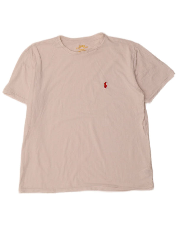 Camiseta masculina Polo Ralph Lauren Top médio algodão branco
