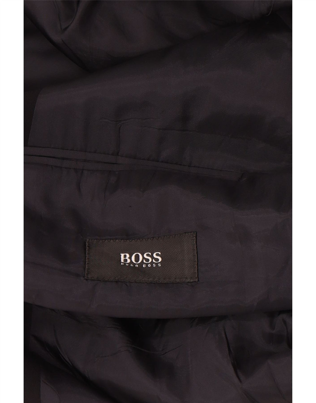 Jaqueta blazer masculina Hugo Boss com 3 botões UE 54 2XL lã virgem azul marinho