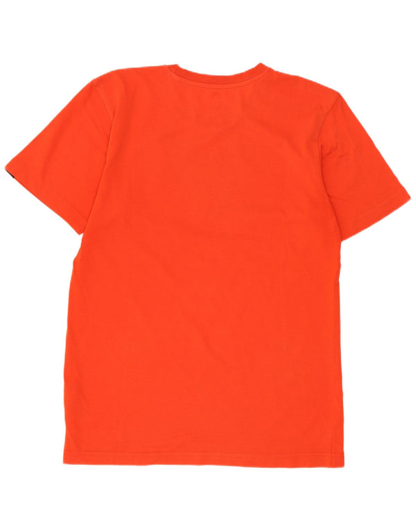 Camiseta Adidas Masculina Climalite Graphic Top Pequeno Algodão Laranja