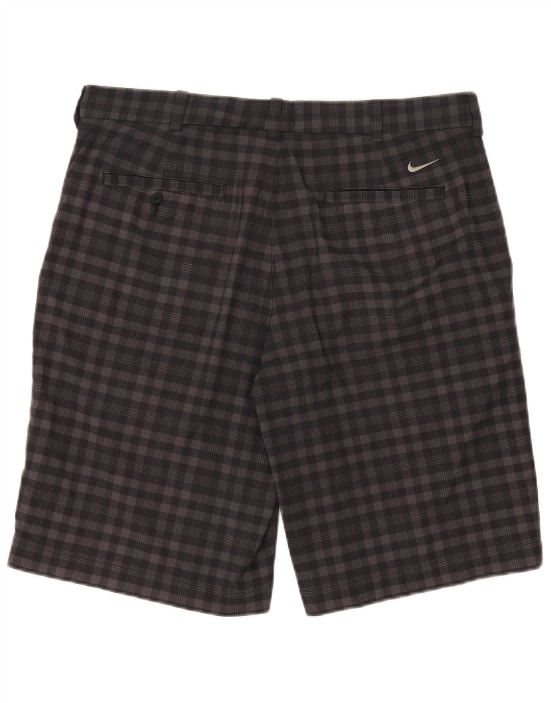 Shorts Nike Masculino Dri Fit Chino W34 Grande Cinza Gingham Poliéster