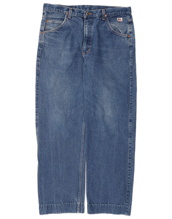 Calça jeans reta masculina Roy Rogers W38 L30 azul