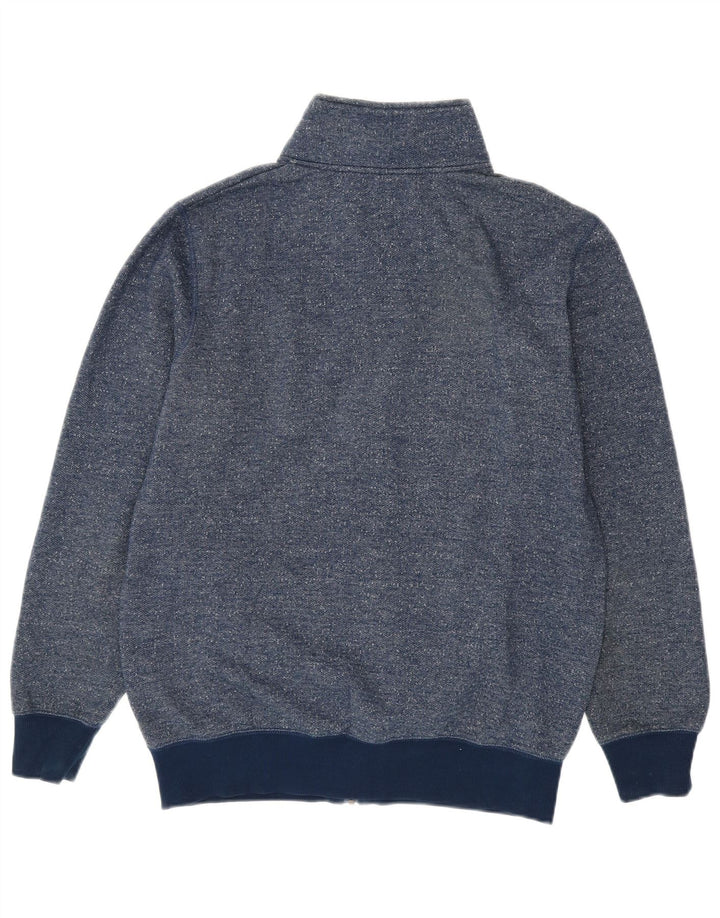 Jaqueta masculina de agasalho Jack & Jones grande algodão manchado azul marinho