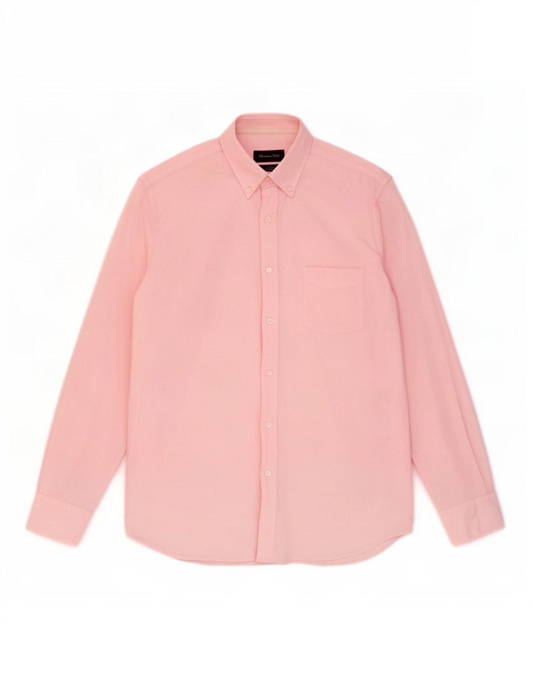 Camisa masculina casual Massimo Dutti grande rosa