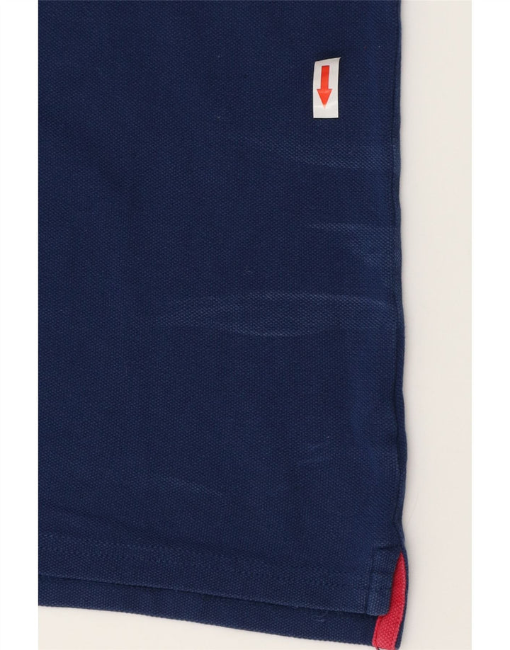 Camisa polo masculina FILA grande algodão azul marinho