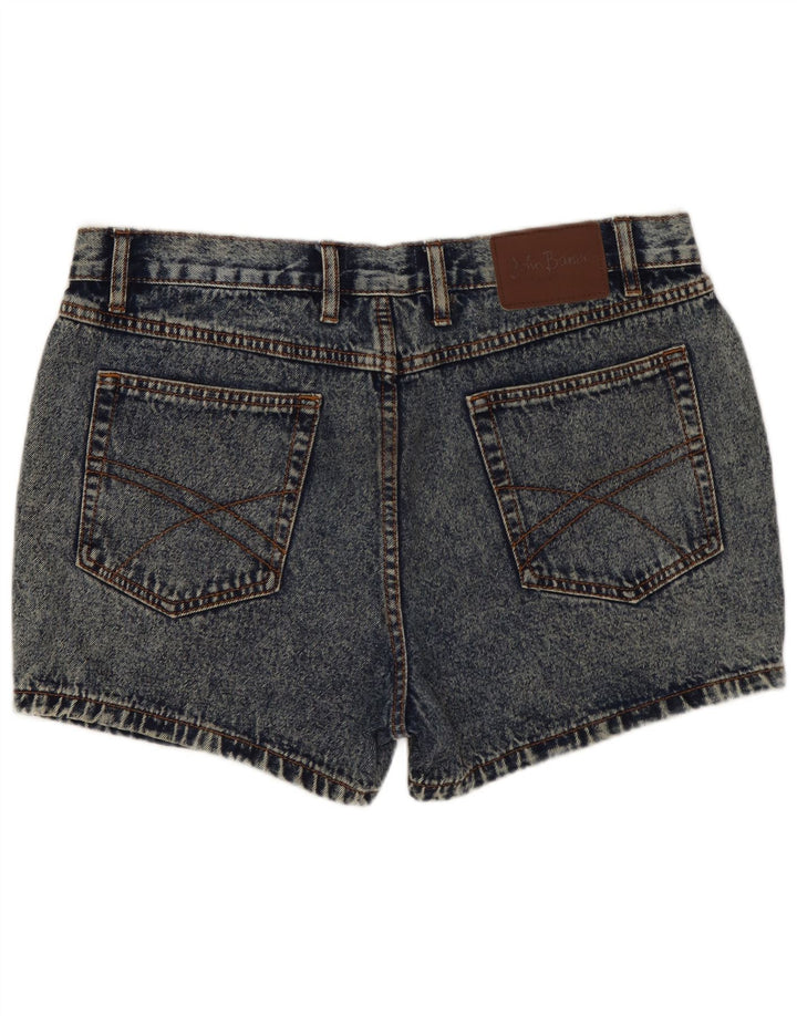 Shorts jeans feminino JOHN BANER W34 grande algodão azul