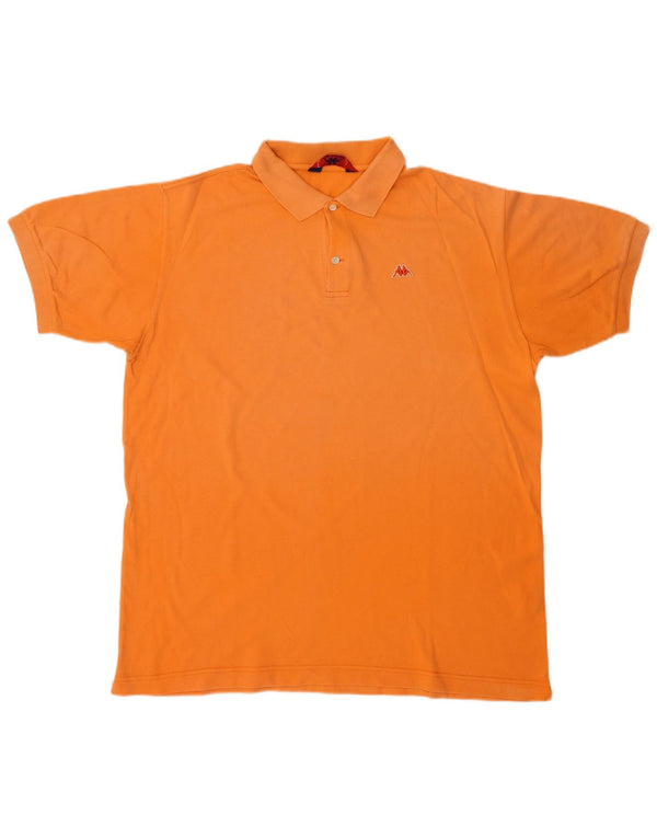 Camisa polo masculina Kappa XL laranja algodão