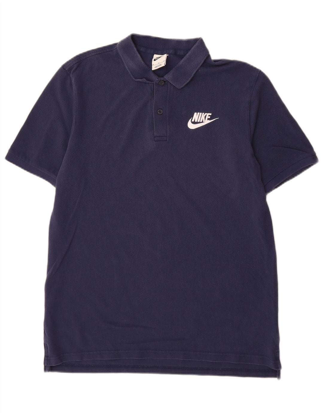 Camisa polo masculina Nike média azul marinho algodão