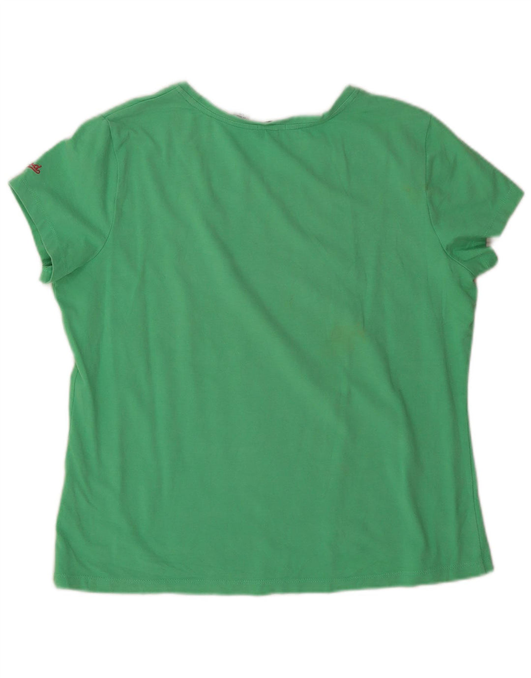 Camiseta feminina Izod UK 16 grande algodão verde