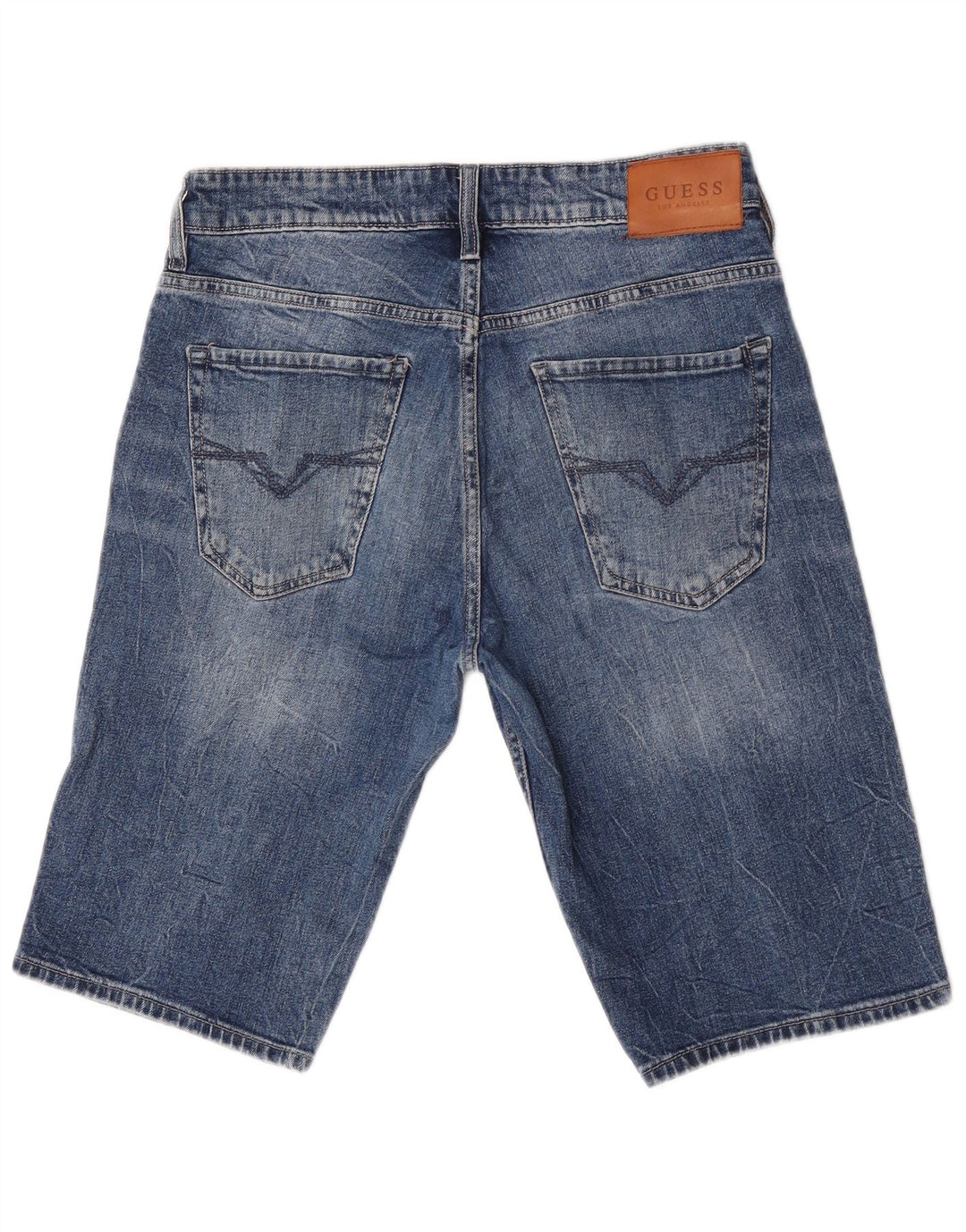 Guess Shorts jeans masculino regular W30 algodão azul médio