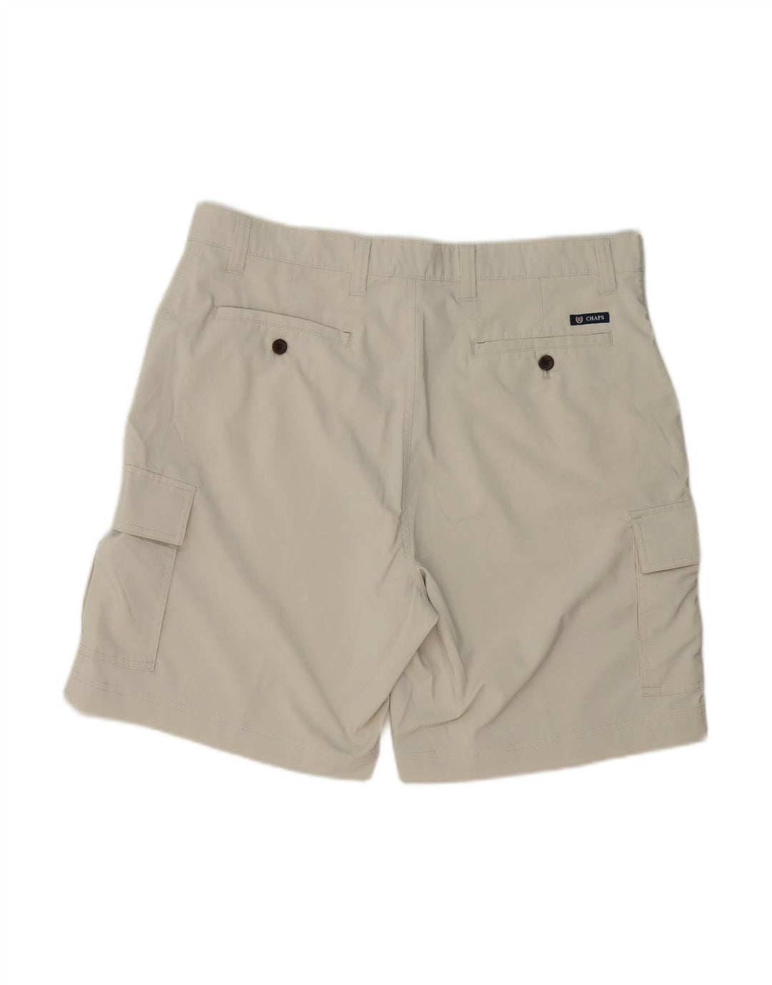 CHAPS Mens Regular Fit Cargo Shorts W36 Grande Poliéster Bege
