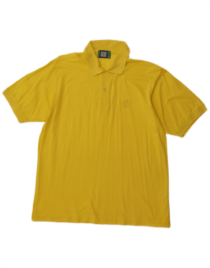 SERGIO TACCHINI Polo masculino médio algodão amarelo